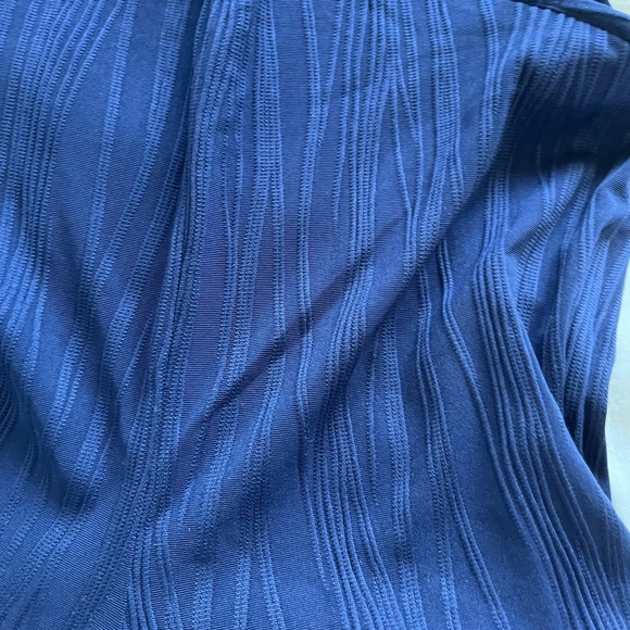 Blue flare pants with waist straps - Picture 3 of 6